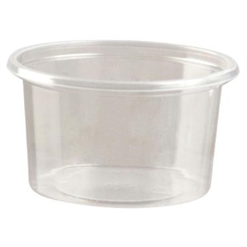 Dressingbæger rund 80 ml Ø70 PS klar 100 stk.